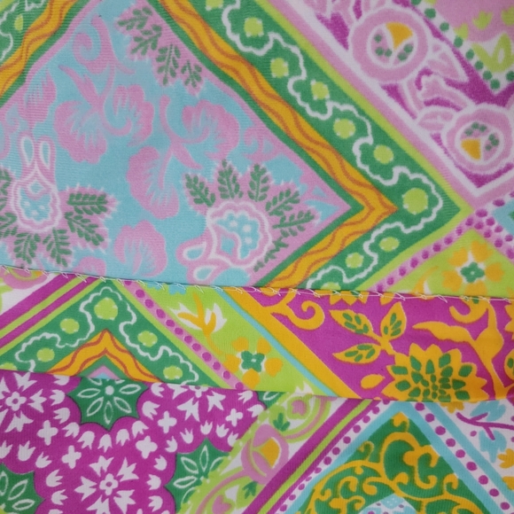 Retro Bohemian Vintage Handmade Green Floral Long Sleeve Bow-tie neck Blouse - Picture 11 of 11